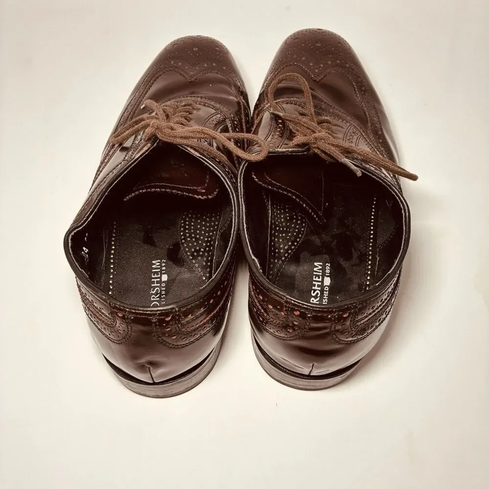 Florsheim Burgundy Wingtip Oxford Dress Shoes 17066 Men’s Size 9.5 EEE India